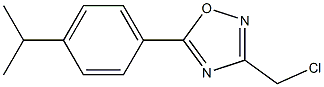 3-(chloromethyl)-5-[4-(propan-2-yl)phenyl]-1,2,4-oxadiazole 구조식 이미지