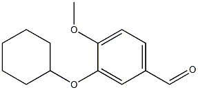 3-(cyclohexyloxy)-4-methoxybenzaldehyde Structure