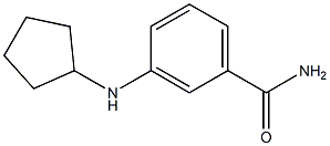 3-(cyclopentylamino)benzamide Structure