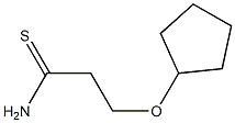 3-(cyclopentyloxy)propanethioamide 구조식 이미지