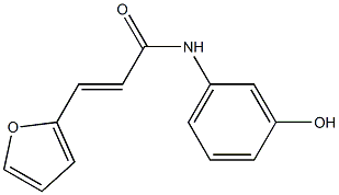 3-(furan-2-yl)-N-(3-hydroxyphenyl)prop-2-enamide 구조식 이미지