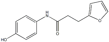 3-(furan-2-yl)-N-(4-hydroxyphenyl)propanamide 구조식 이미지