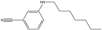 3-(heptylamino)benzonitrile 구조식 이미지