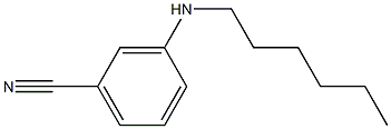 3-(hexylamino)benzonitrile Structure