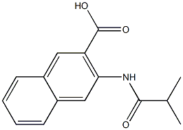 3-(isobutyrylamino)-2-naphthoic acid 구조식 이미지