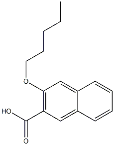 3-(pentyloxy)naphthalene-2-carboxylic acid Structure