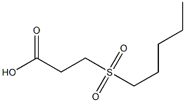 3-(pentylsulfonyl)propanoic acid Structure