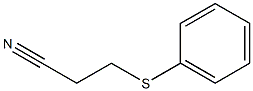 3-(phenylsulfanyl)propanenitrile Structure