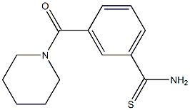 3-(piperidin-1-ylcarbonyl)benzenecarbothioamide 구조식 이미지