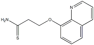 3-(quinolin-8-yloxy)propanethioamide 구조식 이미지