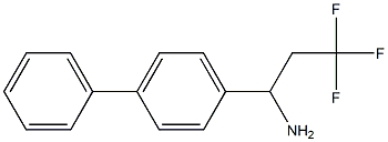 3,3,3-trifluoro-1-(4-phenylphenyl)propan-1-amine 구조식 이미지