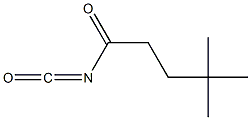 3,3-dimethylbutanecarbonyl isocyanate Structure