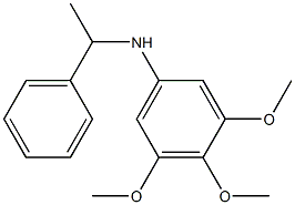 3,4,5-trimethoxy-N-(1-phenylethyl)aniline Structure