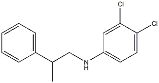 3,4-dichloro-N-(2-phenylpropyl)aniline Structure