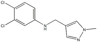 3,4-dichloro-N-[(1-methyl-1H-pyrazol-4-yl)methyl]aniline 구조식 이미지