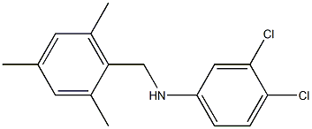 3,4-dichloro-N-[(2,4,6-trimethylphenyl)methyl]aniline 구조식 이미지