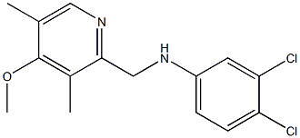 3,4-dichloro-N-[(4-methoxy-3,5-dimethylpyridin-2-yl)methyl]aniline Structure