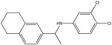 3,4-dichloro-N-[1-(5,6,7,8-tetrahydronaphthalen-2-yl)ethyl]aniline Structure