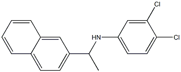 3,4-dichloro-N-[1-(naphthalen-2-yl)ethyl]aniline 구조식 이미지