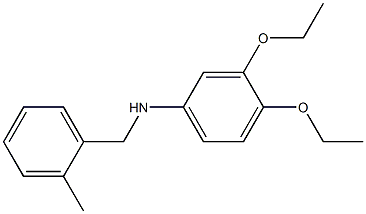 3,4-diethoxy-N-[(2-methylphenyl)methyl]aniline Structure