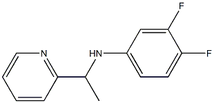 3,4-difluoro-N-[1-(pyridin-2-yl)ethyl]aniline Structure