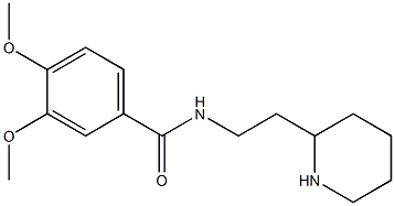 3,4-dimethoxy-N-(2-piperidin-2-ylethyl)benzamide 구조식 이미지