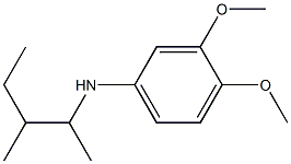 3,4-dimethoxy-N-(3-methylpentan-2-yl)aniline 구조식 이미지