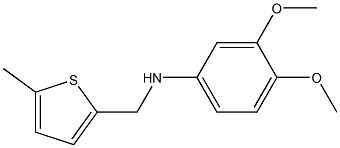 3,4-dimethoxy-N-[(5-methylthiophen-2-yl)methyl]aniline Structure