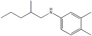 3,4-dimethyl-N-(2-methylpentyl)aniline Structure