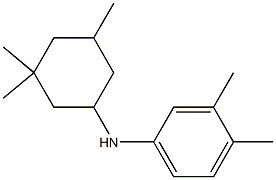 3,4-dimethyl-N-(3,3,5-trimethylcyclohexyl)aniline 구조식 이미지