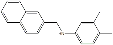 3,4-dimethyl-N-(naphthalen-2-ylmethyl)aniline 구조식 이미지