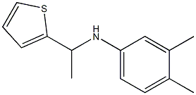 3,4-dimethyl-N-[1-(thiophen-2-yl)ethyl]aniline Structure