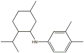 3,4-dimethyl-N-[5-methyl-2-(propan-2-yl)cyclohexyl]aniline 구조식 이미지