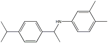3,4-dimethyl-N-{1-[4-(propan-2-yl)phenyl]ethyl}aniline Structure