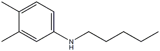 3,4-dimethyl-N-pentylaniline 구조식 이미지