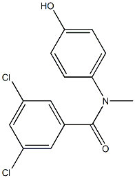 3,5-dichloro-N-(4-hydroxyphenyl)-N-methylbenzamide Structure