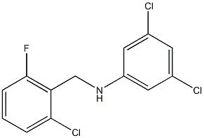 3,5-dichloro-N-[(2-chloro-6-fluorophenyl)methyl]aniline Structure