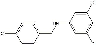 3,5-dichloro-N-[(4-chlorophenyl)methyl]aniline Structure