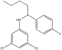 3,5-dichloro-N-[1-(4-fluorophenyl)pentyl]aniline Structure