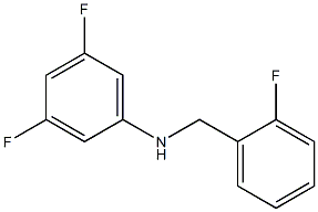 3,5-difluoro-N-[(2-fluorophenyl)methyl]aniline Structure