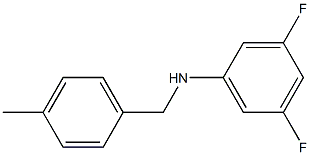 3,5-difluoro-N-[(4-methylphenyl)methyl]aniline 구조식 이미지
