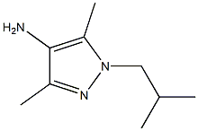 3,5-dimethyl-1-(2-methylpropyl)-1H-pyrazol-4-amine 구조식 이미지