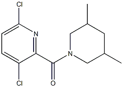 3,6-dichloro-2-[(3,5-dimethylpiperidin-1-yl)carbonyl]pyridine 구조식 이미지