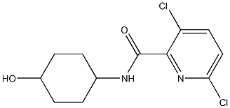 3,6-dichloro-N-(4-hydroxycyclohexyl)pyridine-2-carboxamide Structure