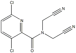 3,6-dichloro-N,N-bis(cyanomethyl)pyridine-2-carboxamide 구조식 이미지