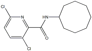 3,6-dichloro-N-cyclooctylpyridine-2-carboxamide 구조식 이미지