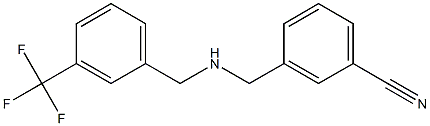 3-[({[3-(trifluoromethyl)phenyl]methyl}amino)methyl]benzonitrile Structure
