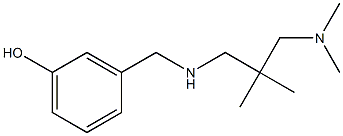 3-[({2-[(dimethylamino)methyl]-2-methylpropyl}amino)methyl]phenol Structure
