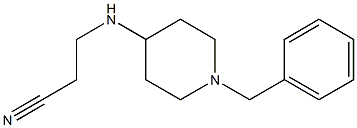 3-[(1-benzylpiperidin-4-yl)amino]propanenitrile Structure