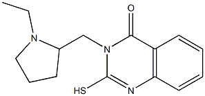 3-[(1-ethylpyrrolidin-2-yl)methyl]-2-sulfanyl-3,4-dihydroquinazolin-4-one Structure